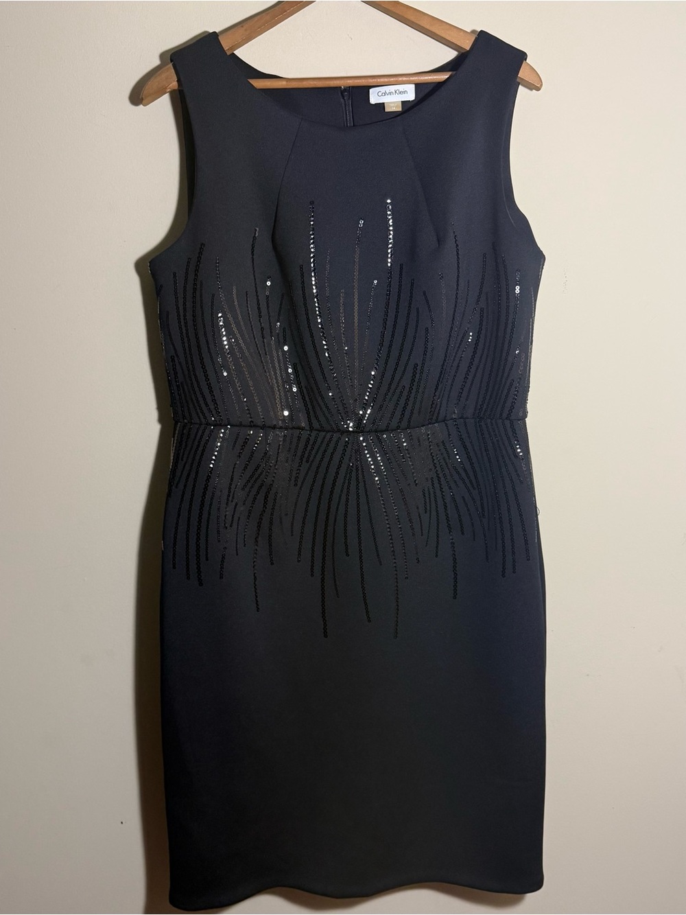 Calvin Klein Black Sequin Dress